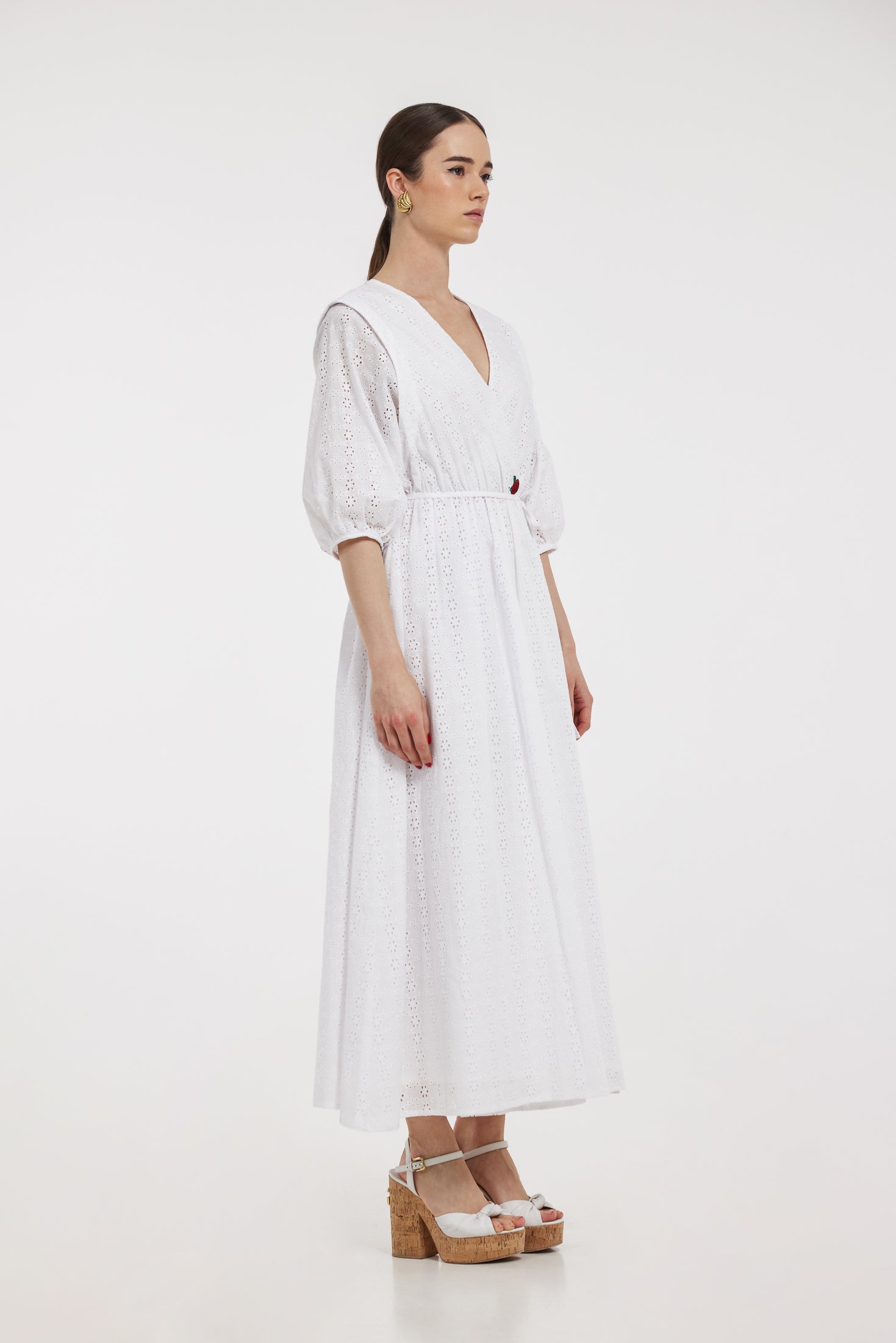 Lorenne Dress (White Lace)